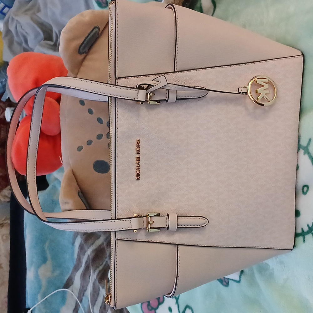 Authentic Michael Kors Jet Set Logo Tote Bag